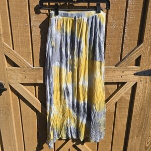 Yellow and Gray Women's Skirt
